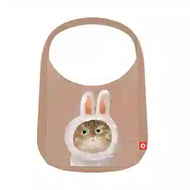 完美款款郭逗逗插画师联名款猫狗系列短绒可爱卡通时尚百搭加侧单肩包