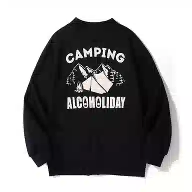 赞仕 美式高级感小众开衫宽松长袖卫衣 男女同款