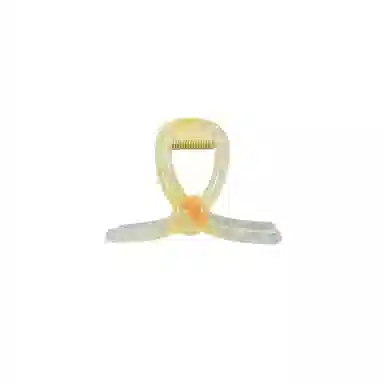 尚先生 仙气新款渐变浅黄色圆珠中号抓夹田园风夏季鲨鱼夹后脑勺发卡发夹 头饰 女款