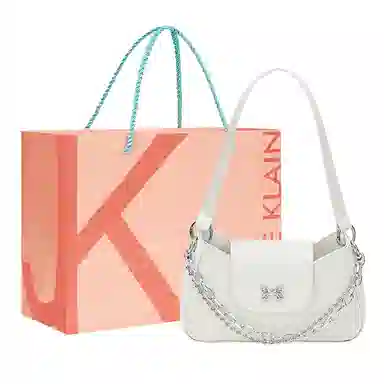 Jane Klain Baguette Bag Off-White