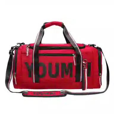 行途 休闲时尚干湿分离短途 尼龙 旅行包 常规 男女同款情侣款 黑色/粉色/卡其色/红色