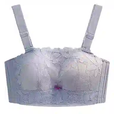 欧迪芬 上托聚拢无痕侧收副乳蕾丝无钢圈抹胸式文胸 女款