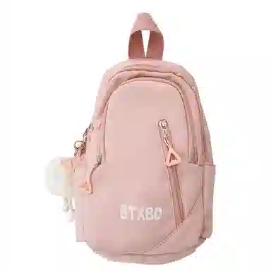 行途 小清新高颜值纯色学院风时尚百搭 斜挎手提单肩胸包 男女同款情侣款 多色 尼龙