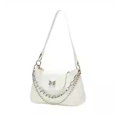 Jane Klain Baguette Bag Off-White