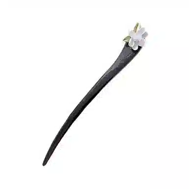 水中玉 栀子花香古风黑木现代盘发新中式高级感国风钗子 发簪 女款