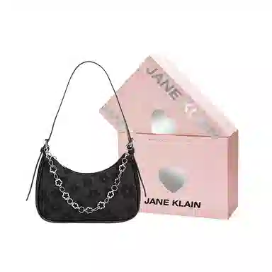 Jane Klain Blue Floral Chain Bag