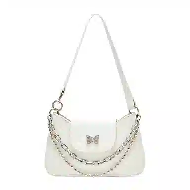 Jane Klain Baguette Bag Off-White