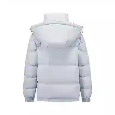 雅鹿 短款可拆卸连帽保暖纯色羽绒服 女款