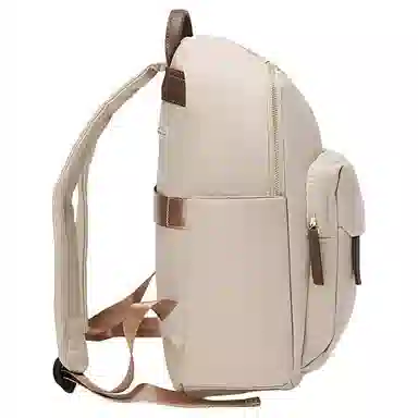 威蒙 百搭潮流休闲简约大容量 牛津布 双肩包 常规 女款 卡其/粉色/黑色