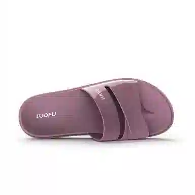 罗敷 时尚简约百搭 防滑一字拖鞋 女款