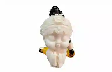 檀欣 新中式国朝文玩潮件 精雕戏曲国风青衣 象牙果 菩提手把件 男女同款情侣款