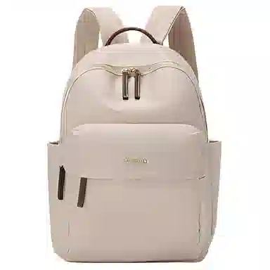 威蒙 百搭潮流休闲简约大容量 牛津布 双肩包 常规 女款 卡其/粉色/黑色