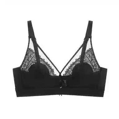 都市丽人 小胸聚拢兔耳朵杯性感蕾丝舒适透气不凸点无钢圈内衣文胸 女款