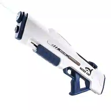 雄俊 夏日泼水节脉冲电动连发 潮玩水枪 枪型玩具