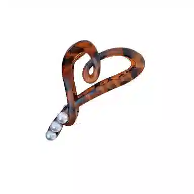 如花梦 设计感线条爱心上班通勤用后脑勺 发夹 女款 多色可选