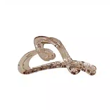 如花梦 设计感线条爱心上班通勤用后脑勺 发夹 女款 多色可选