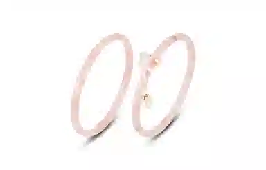 百利金 干枯玫瑰蝴蝶 优雅气质莹润温婉国潮新中式转运珠创意设计一步一响双圈叮当镯 琉璃 玉石手镯 男女同款情侣款