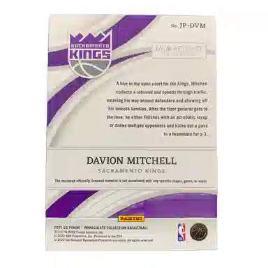 PANINI 2021-22 RC patch