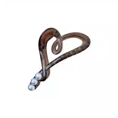 如花梦 设计感线条爱心上班通勤用后脑勺 发夹 女款 多色可选