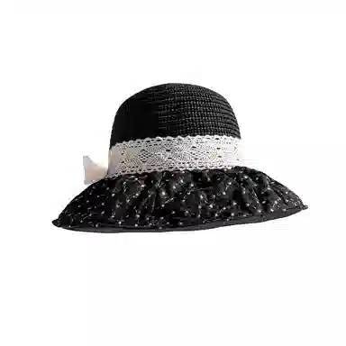 稻草人 帽子夏季新款太阳帽大帽檐防紫外线户外防晒遮阳帽 聚酯纤维 渔夫帽 女款 多色可选