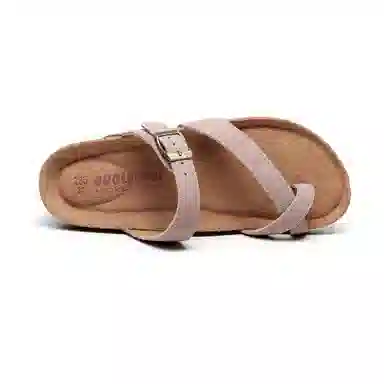 果洛菲 夏季套趾软木拖平底外穿防滑沙滩鞋夹角人字拖鞋 男女同款