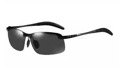 优幽兰 潮流时尚偏光简约百搭户外出游防紫外线显脸小遮脸防晒驾驶钓鱼开车专用高颜值 不规则形 太阳眼镜 男款