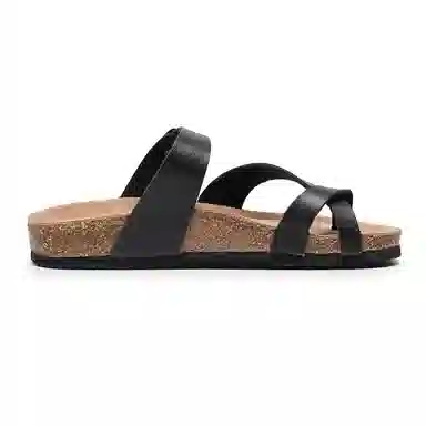 果洛菲 韩版时尚凉鞋百搭夹角外穿套趾学生 防滑人字拖鞋 男女同款