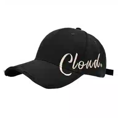 艾佳微 夏季字母刺绣大头围显脸小棒球帽 户外出行遮阳防晒百搭 棉 鸭舌帽 男女同款情侣款