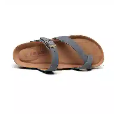 果洛菲 夏季套趾软木拖平底外穿防滑沙滩鞋夹角人字拖鞋 男女同款