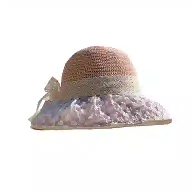 稻草人 帽子夏季新款太阳帽大帽檐防紫外线户外防晒遮阳帽 聚酯纤维 渔夫帽 女款 多色可选