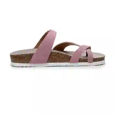 果洛菲 夏季套趾软木拖平底外穿防滑沙滩鞋夹角人字拖鞋 男女同款