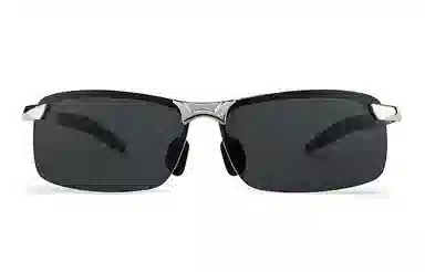 优幽兰 潮流时尚偏光简约百搭户外出游防紫外线显脸小遮脸防晒驾驶钓鱼开车专用高颜值 不规则形 太阳眼镜 男款