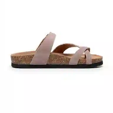 果洛菲 夏季套趾软木拖平底外穿防滑沙滩鞋夹角人字拖鞋 男女同款