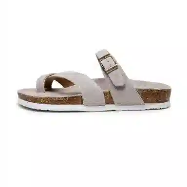 果洛菲 夏季套趾软木拖平底外穿防滑沙滩鞋夹角人字拖鞋 男女同款