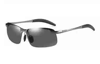 优幽兰 潮流时尚偏光简约百搭户外出游防紫外线显脸小遮脸防晒驾驶钓鱼开车专用高颜值 不规则形 太阳眼镜 男款