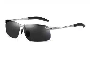 优幽兰 潮流时尚偏光简约百搭户外出游防紫外线显脸小遮脸防晒驾驶钓鱼开车专用高颜值 不规则形 太阳眼镜 男款