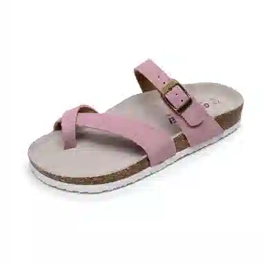 果洛菲 夏季套趾软木拖平底外穿防滑沙滩鞋夹角人字拖鞋 男女同款