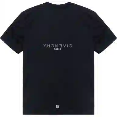 Givenchy SS21 Reverse Logo T-Shirt Black