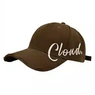 艾佳微 夏季字母刺绣大头围显脸小棒球帽 户外出行遮阳防晒百搭 棉 鸭舌帽 男女同款情侣款