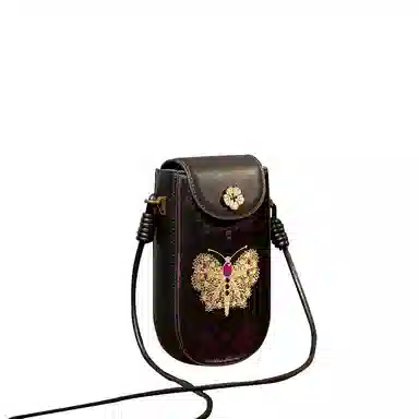 良锦记 桑蚕丝手机包女款新中式国风优雅气质多色