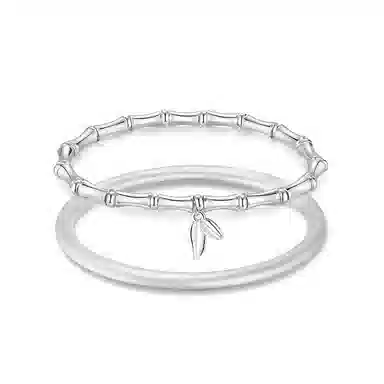 银千惠 节节高升竹节 国风新中式考研上岸国潮小众竹节学生考试步步高升转运素圈高级感冷淡风手饰 闺蜜 手链 女款 礼盒