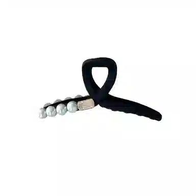 水中玉 珍珠磨砂抓夹后脑勺大号鲨鱼夹发卡高级感夹子头饰 发夹 女款