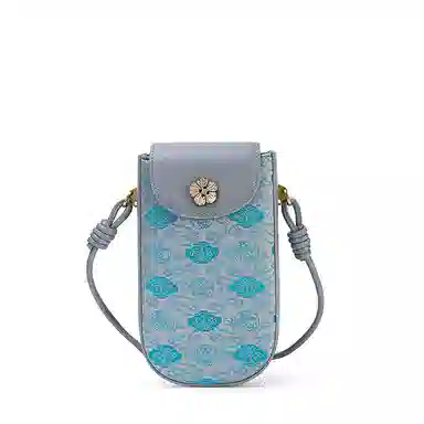 良锦记 桑蚕丝手机包女款新中式国风优雅气质多色