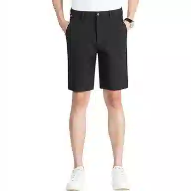 梦特娇 轻商务时尚直筒显高垂感时尚都市中腰五分休闲短裤 男款