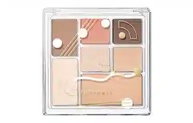 橘朵 七巧板玩趣眼影盘大地色腮红高光修容综合盘 自然眼部修饰