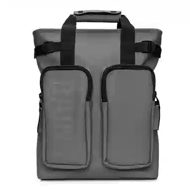 Rains Waterproof Tote 15 Inch Black/Green