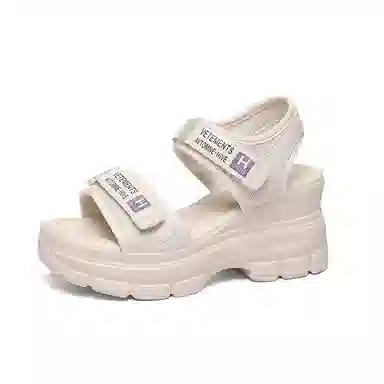 金丝兔 网布 潮流时尚舒适百搭厚底 沙滩凉鞋 女款