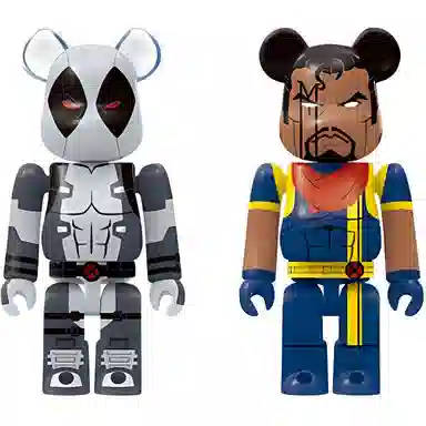 BE@RBRICK Happy X-MEN Grey Deadpool & Bishop Set