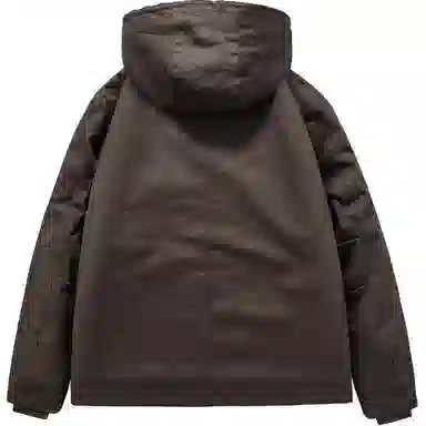 户外冬季加厚连帽防风保暖工装休闲棉衣外套长袖棉服 男款