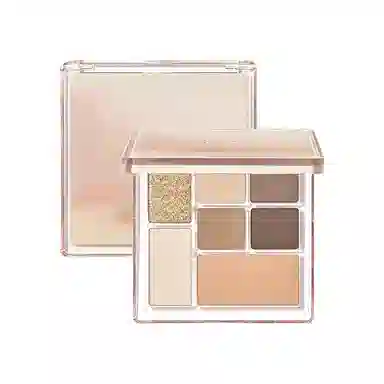 橘朵 七巧板玩趣眼影盘大地色腮红高光修容综合盘 自然眼部修饰